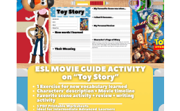 ESL Movie Guide Worksheets - Toy Story