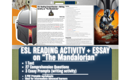 ESL Reading Comprehension + Essay - The Mandalorian - Star Wars
