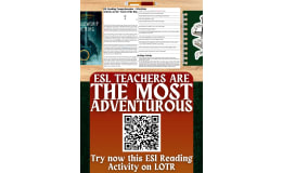 ESL Reading Comprehension + Essay Worksheet on the Lord of the Rings