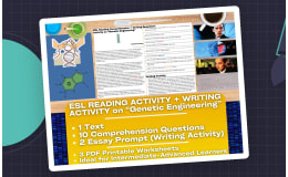ESL Genetic Engineering – Reading + Writing Pack