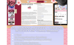 ESL Reading Comprehension + Writing Activity - Cherry Blossom - Hanami