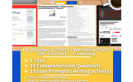 ESL Reading Comprehension + Writing Activity - Coursera - E-Learning