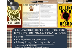 ESL Reading Comprehension + Writing Activity - Detective - Jobs