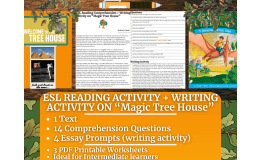 ESL Reading Comprehension + Writing Activity - Magic Tree House