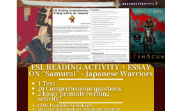 ESL Reading Comprehension + Writing Activity - Samurai - Japan