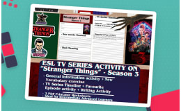 ESL TV Series Activity Worksheets - Stranger Things - Season 3