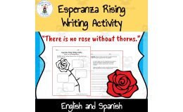 Esperanza Rising – 2-Page Writing Activity