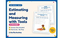 Estimating and Measuring with Tools Worksheet – 2nd Grade Estimation
