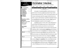 European Exploration with Christopher Columbus Reading Packet