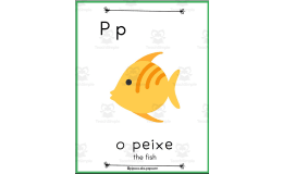European Portuguese/ English Alphabet Letters Posters - Letra P