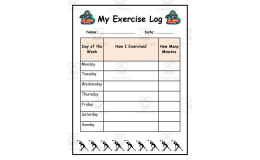 Student Exercise Log – Print and Distribute Tracker
