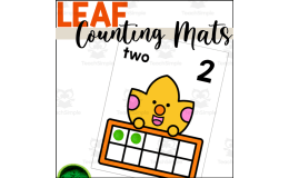 Fall Counting Mats with Tens Frames