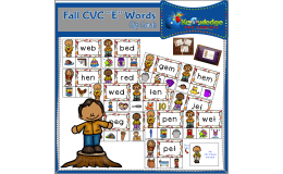 Autumn CVC "E" Words Clip Cards - EBOOK