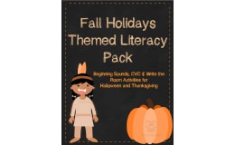 Fall Holidays Literacy Pack