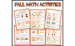 Fall Math Worksheets for Kindergarten | Autumn Math Activities