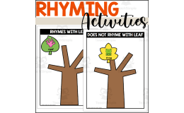 Fall Themed Rhyming Words