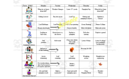 Fall Week-Long Lesson Plan Template