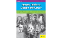 Famous Thinkers: Einstein and Carver: Crack the easy-level codes and explore their lives
