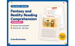 Fantasy and Reality Reading Comprehension Worksheet – 2nd Grade Genres