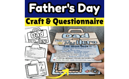 Father's Day Craft Writing Activity All About Dad Questionnaire