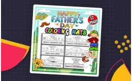 Father's Day Hat Crowns Headbands Craft for Preschool and Kindergarten