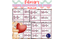 February Relating Multiplication and Division Flashcards