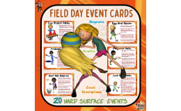 Field Day Event Cards: Outdoor Hard Surface Events
