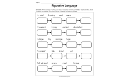 Figurative Language Worksheet
