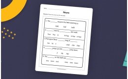 Fill in the Blank Nouns Worksheet