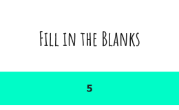Fill in the Blanks Sample - Vocabulary Grade 3-4 (PPT)