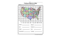 Finding a State on a Map Worksheet
