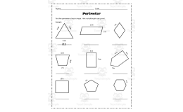 Finding Area and Perimeter Worksheet – Grade 3