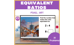 Finding Equivalent Ratios Pixel Art