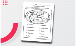 Finding Places on a Globe Worksheet