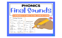 Finding the Final Sound in a Word Worksheets