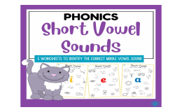 Finding Words Containing Short Vowel Sounds