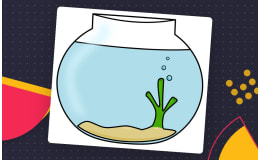 Fish Bowl Clip Art – Colour and Line Art Set