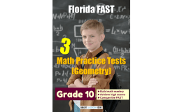 Florida (FAST) Pack of 3 Math Tests for Grade 10