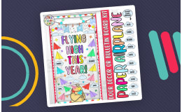 Flying High This Year!: Airplane New Year Door Decor or Bulletin board
