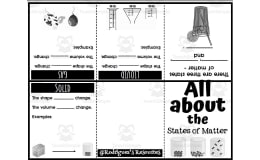 Fold & Read Booklet: All About States of Matter