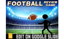 Football: Interactive Review Game (Editable on Google Slides)