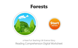 Forests Reading Comprehension Digital Worksheet