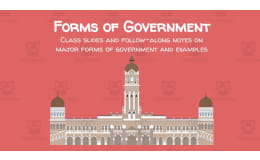 Forms of Government (Follow-Along Notes and Class Slideshow w/ examples)
