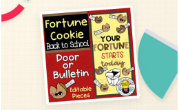 Fortune Cookie Back to School Bulletin Board