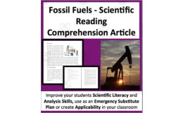 Fossils Reading Comprehension Article
