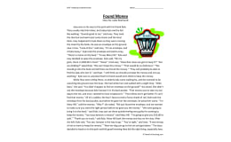 Found Money - Reading Comprehension Worksheet