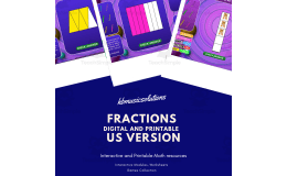 Fractions US Version Interactive and Printable Math Activity