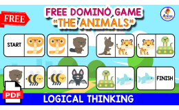 FREE DOMINÓ GAME PUZZLE | Animals Themed