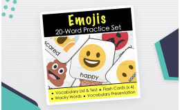FREE Emojis Vocabulary - Digital Activities, Word List & Quiz + Cards