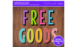 Free Printable Bulletin Board Letters – Editable PowerPoint